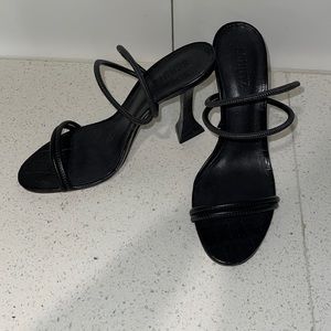 Schutz black blocked heels, never been worn.